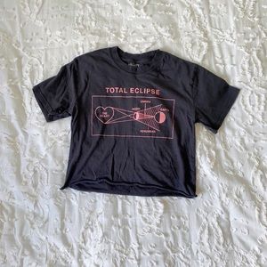 Total eclipse of the heart crop top